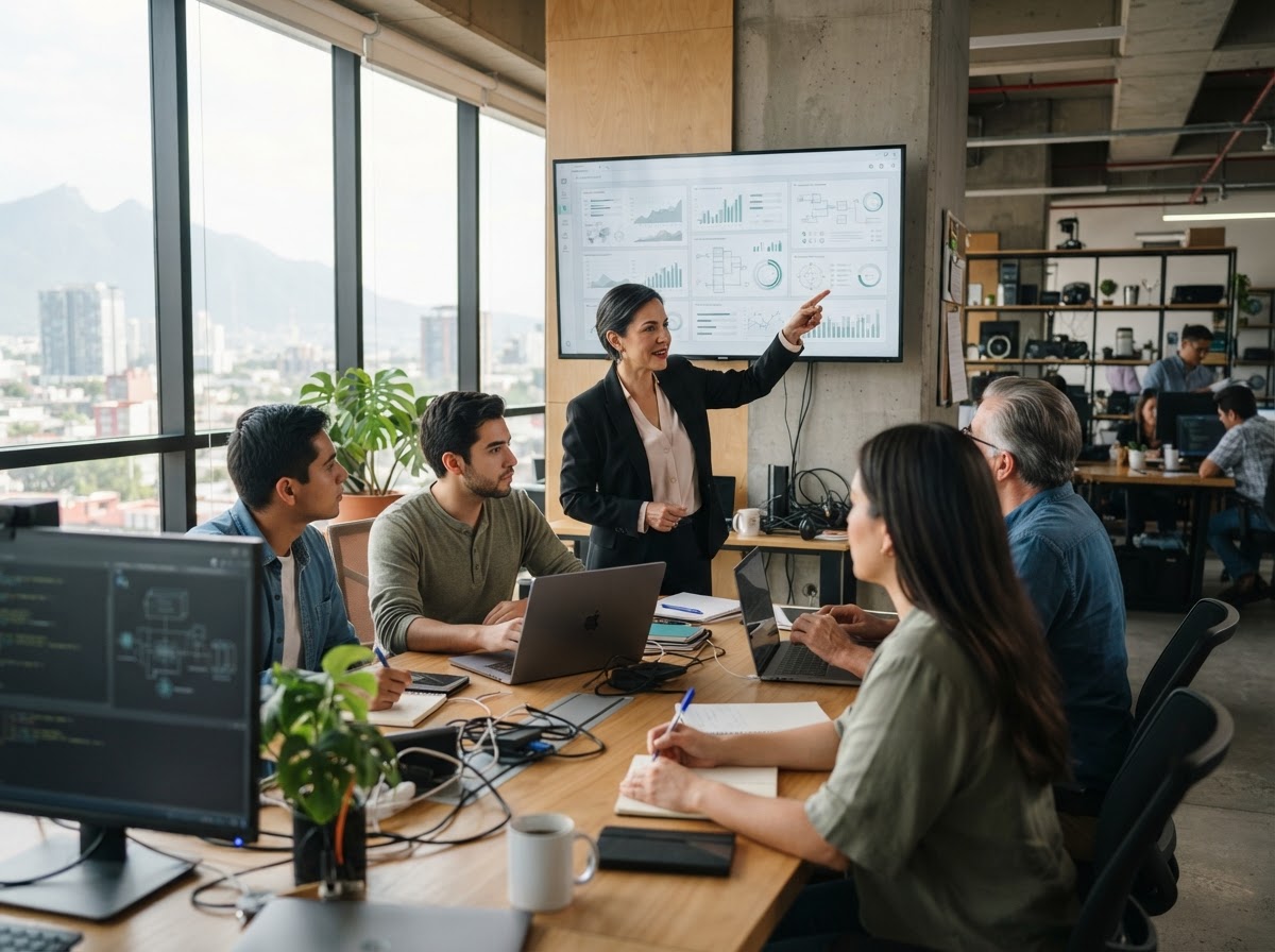 Arvelantis AI equipo de análisis de datos revisando modelos predictivos de inversión
